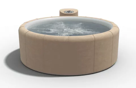 Softub Legend – runder Whirlpool bei Pfahler